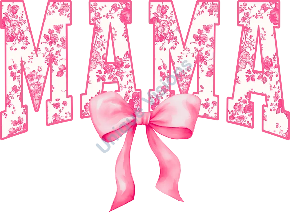Pink MAMA with Bow Single
