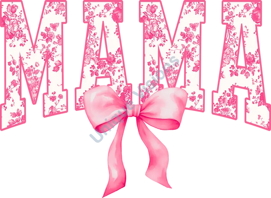 Pink MAMA with Bow Single